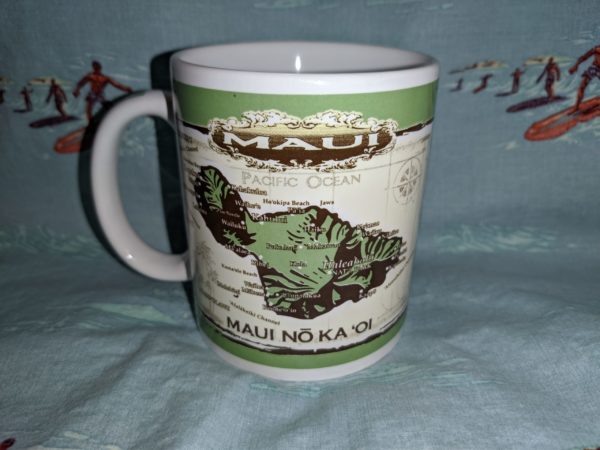 Maui map mug